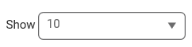 Option to select the number of items to display in a list